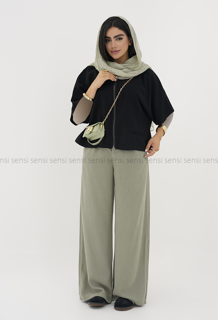 وست زنانه کتان سیلک کد1006393